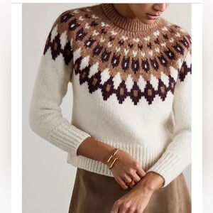 Veronica Beard Anna Fair isle Sweater